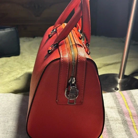 NWOT Coach Tangerine Leather Crossbody Bag - Picture 6 of 7